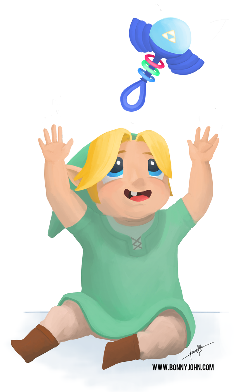 Illustration for article titled Forget Young Link...Let's take a look at Baby Link!